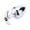 Metal Anal Plug with Corlor Jeweled 3 Style S/M/L Steel Butt Plug for Women Men Sex Anal Toys Wearing Outdoor All Day Beginner