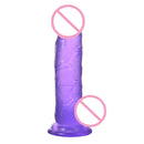 Sex Toys Man Fake Penis Realistic Big Dildo Silicone Transparent Crystal Glass Strong Suction Cup Dildo For Women