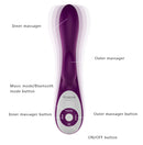 Bluetooth G-spot Vibrator Flexible Dildo Sex Toy Silicone Waterproof Dildo Erotic Penis Clitoral Anal Massage