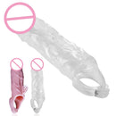 Dick Sleeve Reusable Penis Extension Sleeve Extender Enlargement Sex Toys for Men Delay Ejaculation Intimate Goods Adult Toys