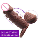 EXVOID Penis Extender Enlarger Delay Ejaculation Penis Sleeve Cock Ring Sex Toys For Men Vagina G-spot Massager Liquid Silicone