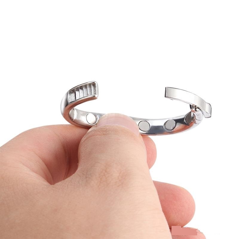 Male Metal Magnet Therapy Cock Ring Penis Foreskin Resistance Reusable Delay Gonobolia Ring Prevent Phimosis Correction Sex Toy