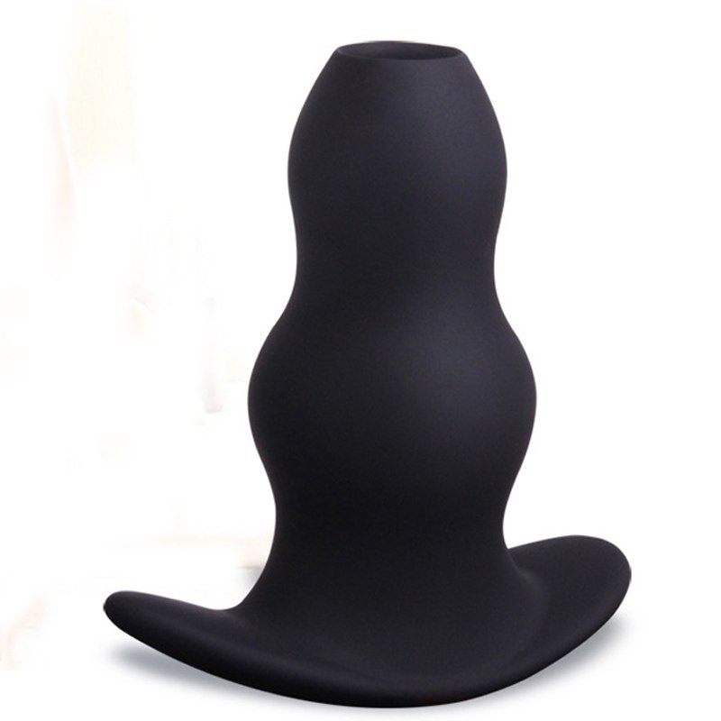 Soft Silicone Hollow Butt Anal Plug Vagina Anus Speculum G Spot Prostate Massage Douche Enemator Adults Sex Toy For Men Women