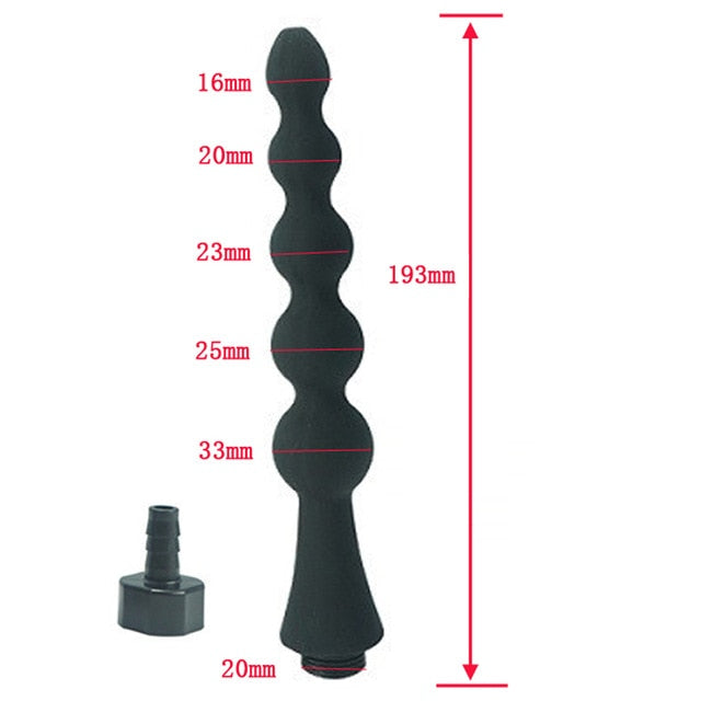 Silicone Enema Shower Nozzle For Ass Healthy Rectal Anal Syringe Douche System Gay Vaginal Cleansing Shower Head Anal Cleaner