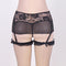Jarretelles Sexy Woman Black Garter Belt Plus Size M XL 2XL 3XL Floral Garters For Women Jartiyer Sexy Set With G string PS5102