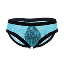 Sexy Men Underwear Lace Floral Low Waist Cuecas Homem Ropa Interior Hombre Hot Transparent See Though Male Lingerie MPS070