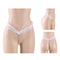 White Lace Panties With Jewel Women Sexy G String XL 2XL Hot Plus Size Thongs Female Tanga Black Erotic Underwear PS5075