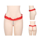White Lace Panties With Jewel Women Sexy G String XL 2XL Hot Plus Size Thongs Female Tanga Black Erotic Underwear PS5075