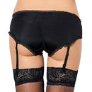 Black Open Garter Panties Lace Jartiyer Sexy Garter Belt Plus Size Erotic Women Underwear With Garter Belt XL 2XL 3XL PS5088