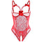 Patchwork Cupless Teddy Bodysuit Female Erotic Open Crotch Transparent Lenceria Mujer Sleeveless One-piece Sexy Lingerie RS80922