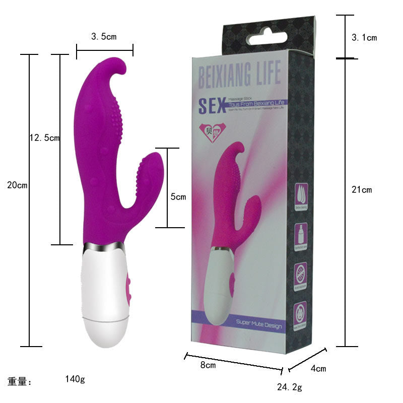 YEMA Dual Clitoris Vagina Stimulator Vibrator Sex Toys for Woman Finger Rabbit Vibrators Dor Women Adult Toy Erotic Sex Machine
