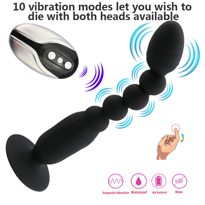 YEMA Remote Control Long Dildo Butt Plug Vibrator Sex Toys for Woman Men Anal Beads G Spot Prostate Massager