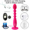 YEMA Remote Control Long Dildo Butt Plug Vibrator Sex Toys for Woman Men Anal Beads G Spot Prostate Massager