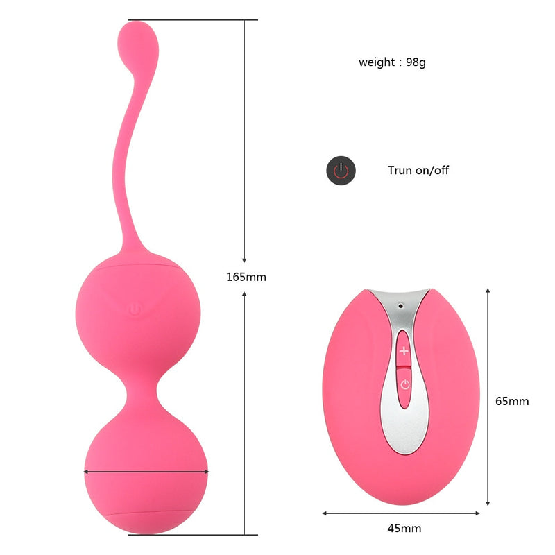 YEMA Remote Kegel Ball Vibrators for Women Vagina Anal Balls G-Spot Stimulator Invisible Wear Sex Toys for Woman Adult