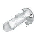 YEMA Vibrating Cock Penis Sleeve Vibrator Condom Enlarge Sex Toys for Men Couple Delay Ejaculation Clitotis Stimulation