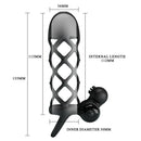 YEMA Vibrating Vibrator Dildo Penis Sleeve for Couple Adult Sex Toys for Men Woman Clitoris Stimulator Cock Cage Sleeve