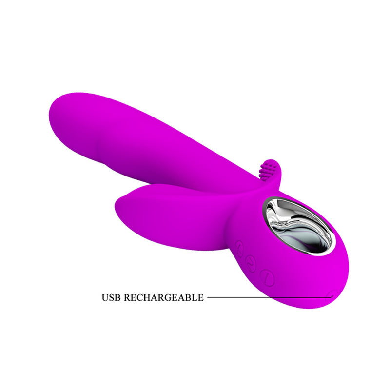 YEMA Dual Dildo Vibrator Tongue Clitoral Vagina Massager  Silicone Sex Toys for Woman Adult Sex Shop Machine