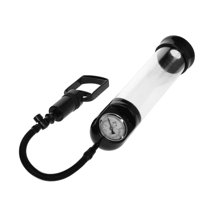 YEMA Manual Penis Pump Sex Toy for Men with Pressure Gauge Penis Massager Exercise Cock Enlargement Male