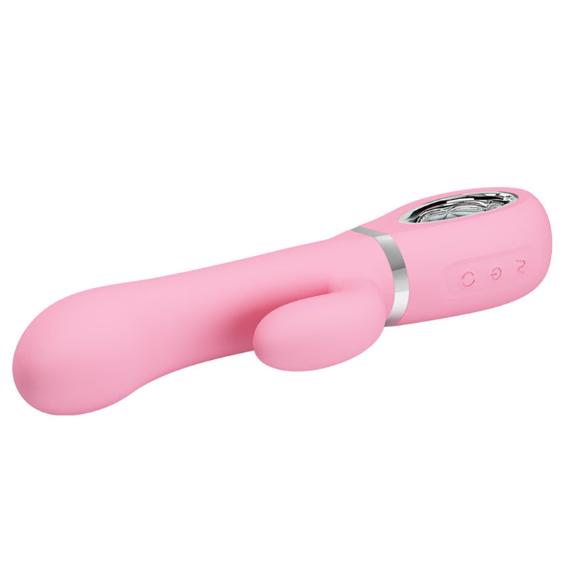 YEMA Soft Silicone Vibrator Rotation Dildo Rabbit Vagina Clitoris Stimulator Vibrators Rechargeable Adult Sex Toys for Woman