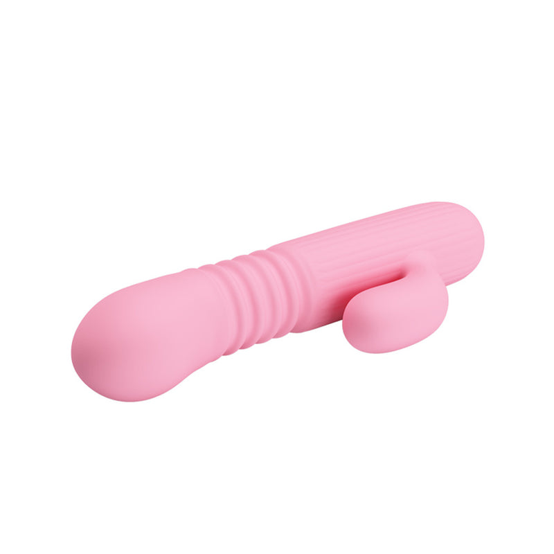 YEMA Telescopic Dildo Vibrator Silicone Rabbit Vibrator Clitoris G Spot Stimulator Adult Sex Toy for Woman