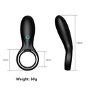 Penis Ring Vibrator Sex Toy for Men Testicle Ring 10 Patterns Longer Lasting Erection Delay Ejaculation Double Cock Ring Sexo