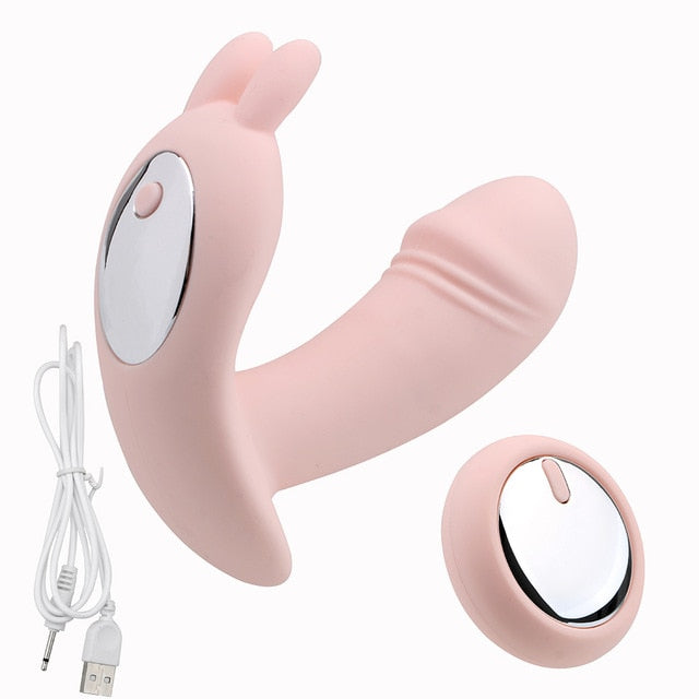 Wearable Remote Controlled Panties Vibrator - 10 Speed Clitoris Stimulation