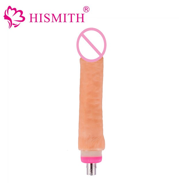 HISMITH New Big Dildo Automatic Sex Machine Attachment Silicone Soft Dildo 26cm Length 5.5cm Width Adult Sex Toys for Women