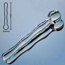 35mm Pyrex glass dildo fake penis anal beads ball butt plug crystal artificial dick masturbation adult sex toy for women men gay