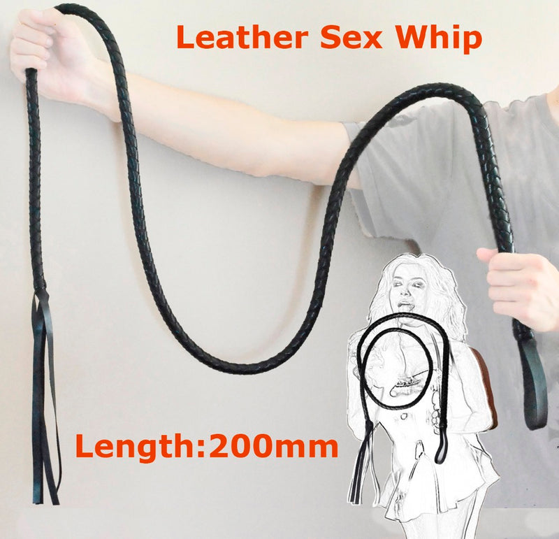 195cm PU Leather Long SM Sex Spanking Whip slap body strap beat lash flog tool fetish adult slave game toy for women men couple