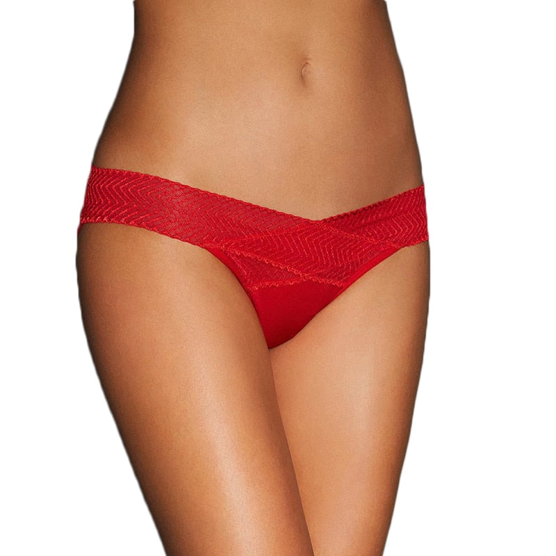 Ondergoed Dames Slips Hollow Out M-3XL Tangas Women Sexy Erotic New Arrival Low Waist Red Black Cross Woman Underwear PS5153