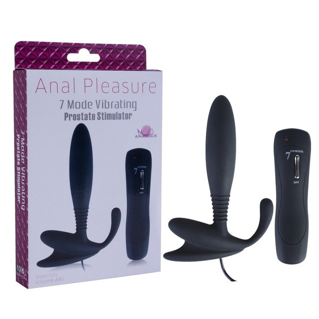 APHRODISIA Silicone Male Prostate massager, Remote Control Anal Vibrator Butt Plug Waterproof Adult Electric Sex Toys for Men