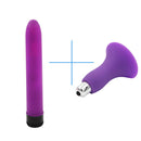 F YEMA 2PCS/Set Trumpet Nipple Clitoris Mini Vibrator Combine with 4-Color G Spot Dildo Stick Vibrator Sex toys for Women