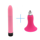 F YEMA 2PCS/Set Trumpet Nipple Clitoris Mini Vibrator Combine with 4-Color G Spot Dildo Stick Vibrator Sex toys for Women