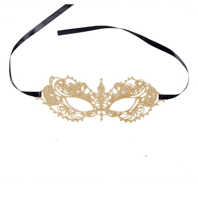 New Arrival One Size Lace Eye Mask Erotic Accessories For Adults Red Silver Golden Lace Up Sexy Mujer For Sex Games CS80655