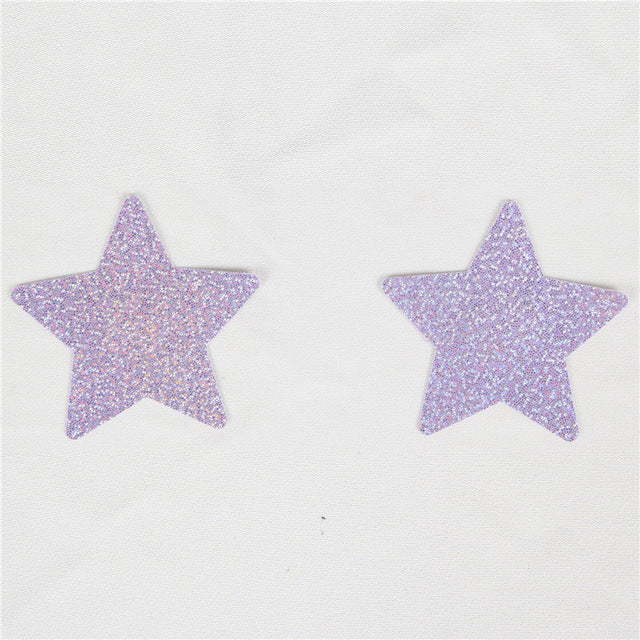 Accessories For Women Pentagram Shape Pasties Nipple Covers 5 Pairs Sexy Silicone Tepel Cover Invisible Intimates NCS108