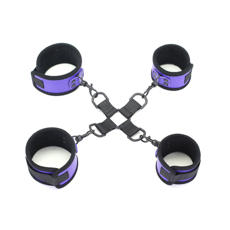 Smspade Bondage Restraint Kit Slave Adult Sex Toys Handcuffs Ankle Cuffs Sex Products for Couples Sex bdsm Fetish Chastity Cage