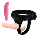 YEMA 2PCS Ajustable Strapon Double Dildo Sex Toys for Lesbian&Mini Dolphin Vibrator for Women G-spot Vagina Massage Adult Games
