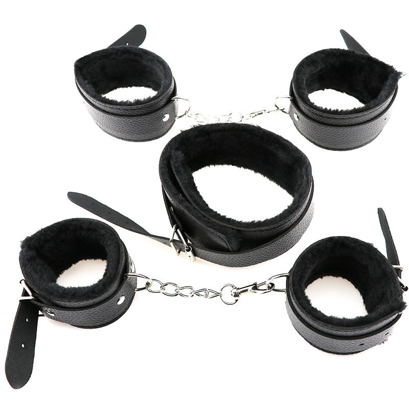 Sex Erotic Toys 10pcs/set Adult Games Sex Bondage Restraint Set Handcuffs Nipple Clamp Whip Collar Sex Toys for Couples