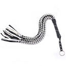 88cm PU Leather Braid Tassel Spanking Whip slap strap beat lash flog with diamond adult slave SM Sex cosplay game toy for couple