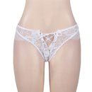 Panties Women Bragas Mujer Sin Costura Eyelashes Lace Low Waist Woman Under Wear PS5138 High Quality White Lace Up Briefs Women