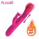 FLXUR Heating Thrusting Rabbit Vibrator for Woman Clitoris Stimulator G-spot Massage Dildo Vibrator Magic Wand Sex Toy for women